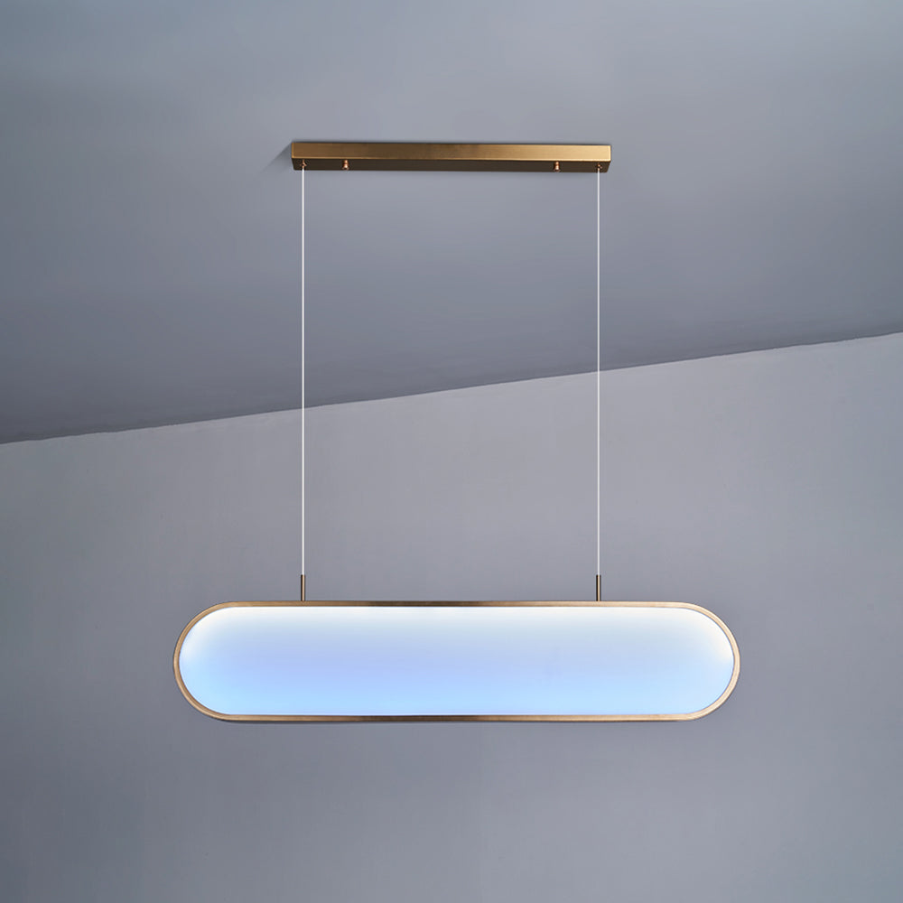 Morandi Moderne Elliptische LED Hanglamp Metaal/Acryl Zwart/Goud/Silver Eetkamer