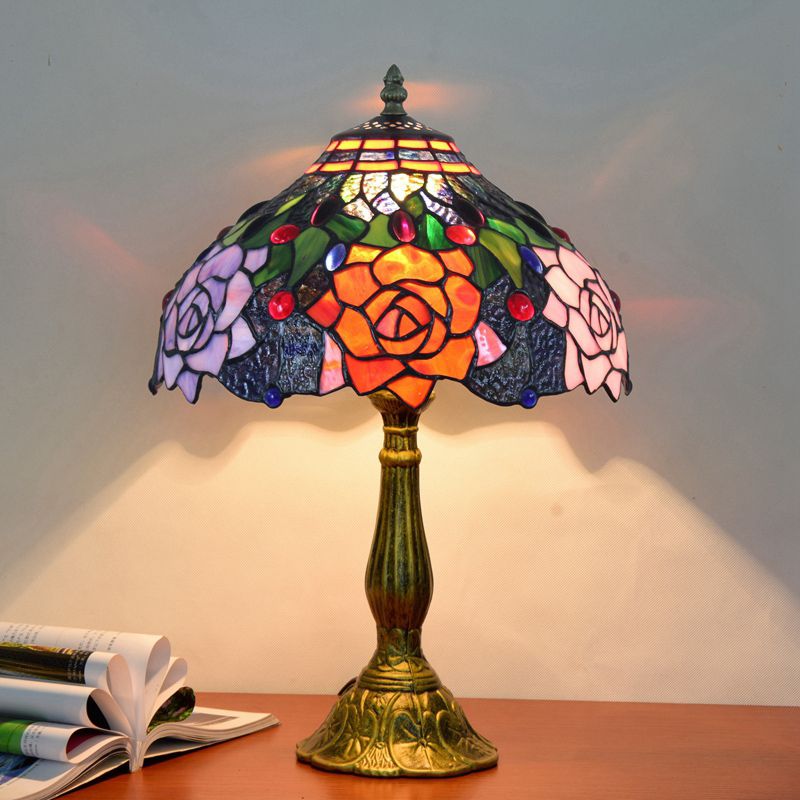 Valerio Vintage LED Tafellamp Slaap/Kinder/Babykamer Metaal/Glas