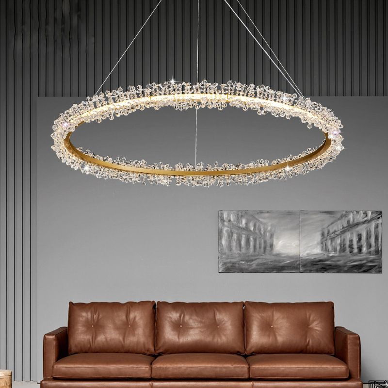 Kristy Industriele LED Hanglamp Goud Woon/Slaapkamer Kristal&Metaal