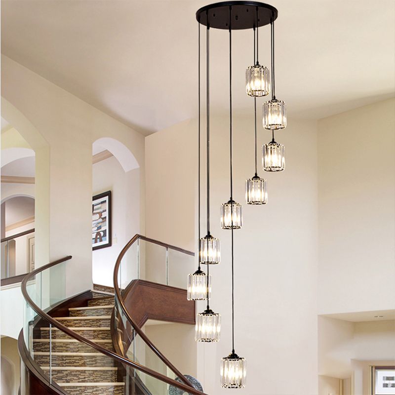 Kristy Moderne Design LED Kroonluchter Glas Metaal Woonkamer