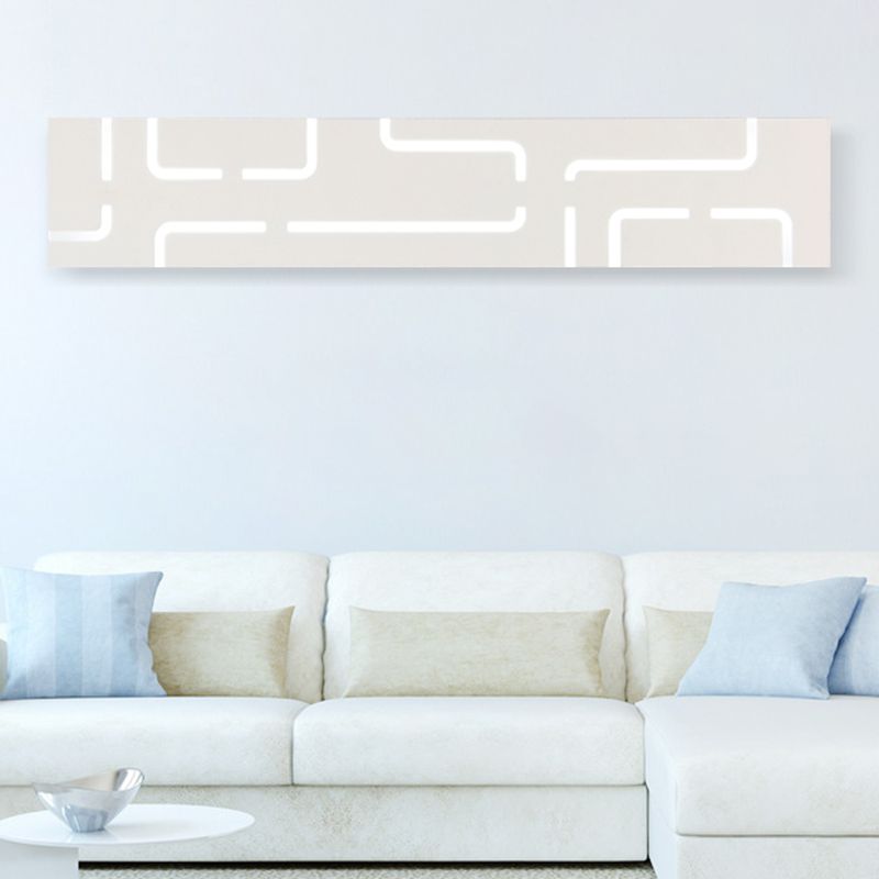 Leigh Moderne Rechthoekig LED Wandlamp Metaal/Acryl Wit Slaap/Woon/Badkamer