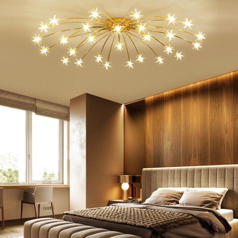 Madina Moderne Design LED Plafondlamp Metaal Glas Woonkamer Keuken