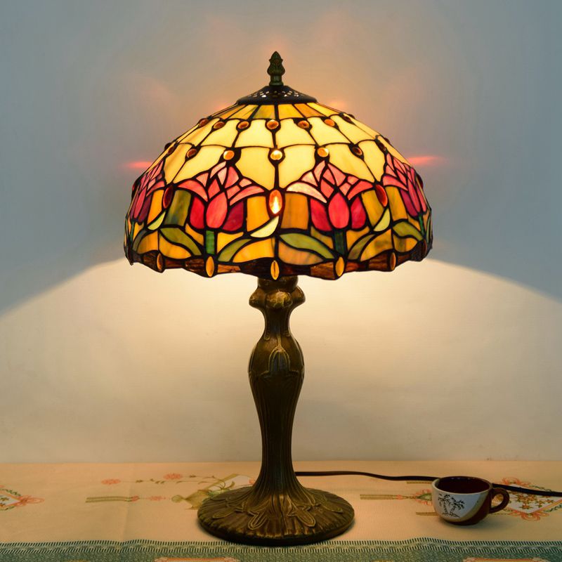Valerio Vintage LED Tafellamp Slaap/Kinder/Babykamer Metaal/Glas