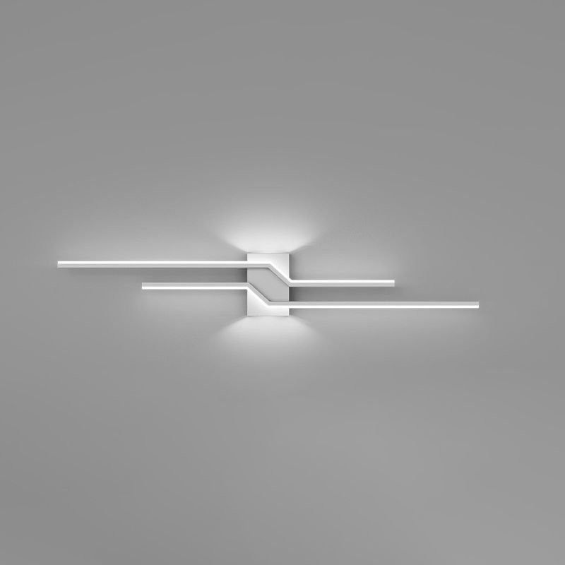 Arthur Industriele LED Wandlamp Zwart/Wit Metaal Woon/Slaapkamer