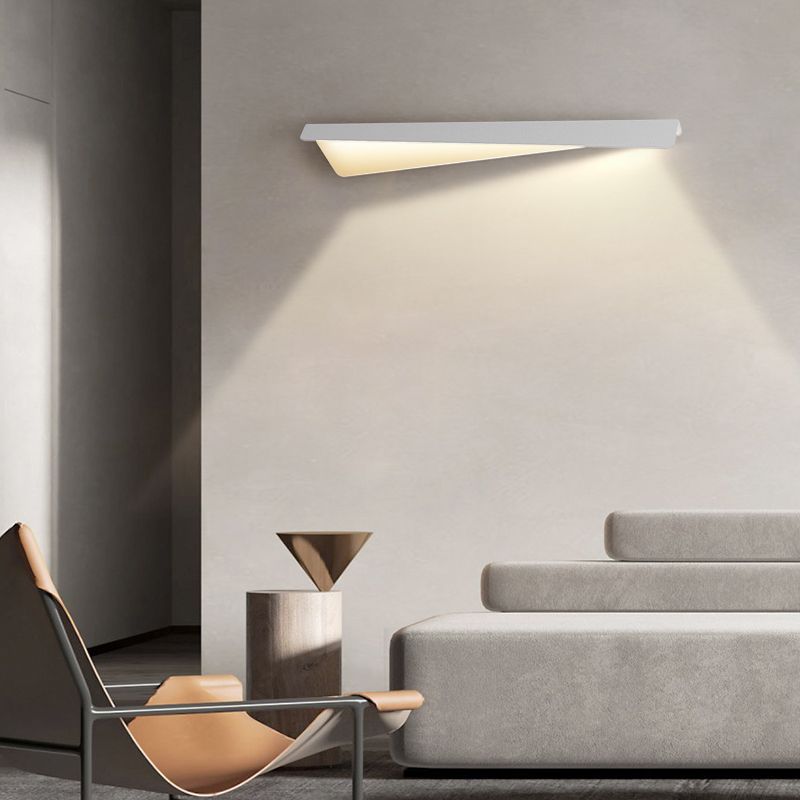 Leigh Moderne Design Vouw Wandlamp Metaal Wit Slaapkamer/Eetkamer/Woonkamer