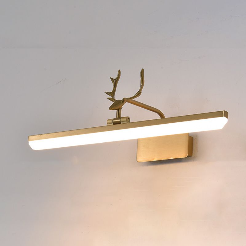 Leigh Vintage Industriele LED Wandlamp Zwart/Wit/Goud Woon/Slaap/Badkamer Metaal