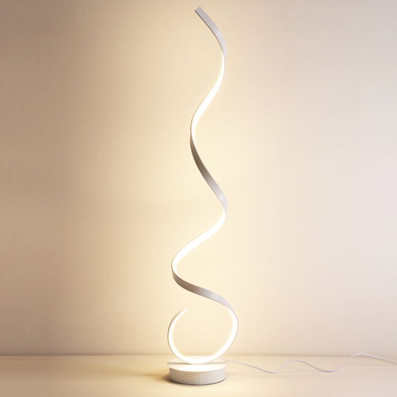 Louise Moderne Steamline Minimalistische Lineaire Vloerlamp Wit/Zwart Eetkamer/Woonkamer/Kelder/Hal