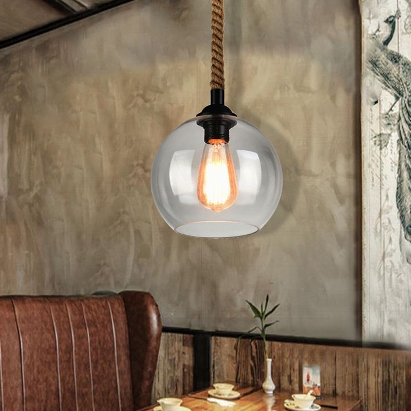 Hailie Vintage Design LED Hanglamp Glas Slaapkamer Woonkamer
