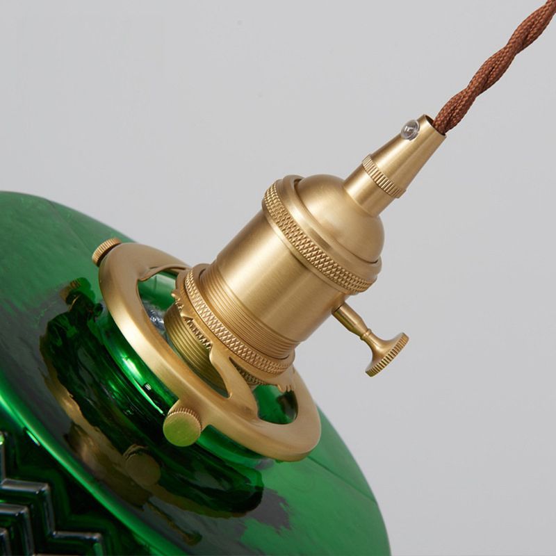 Hailie Moderne Cilinder/Geometrisch LED Plafondlamp Metaal/Glas Donkergroen Slaap/Woon/Eetkamer