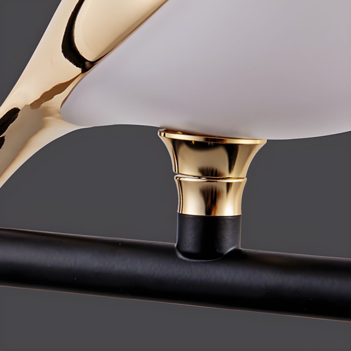 Sirena Art Deco Modern Bird Pendant Light, 3/6/9 Heads, Gold