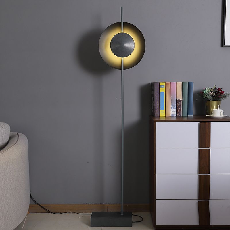 Salgado Moderne Design LED Vloerlamp  Halve Metalen Slaapkamer/Woonkamer