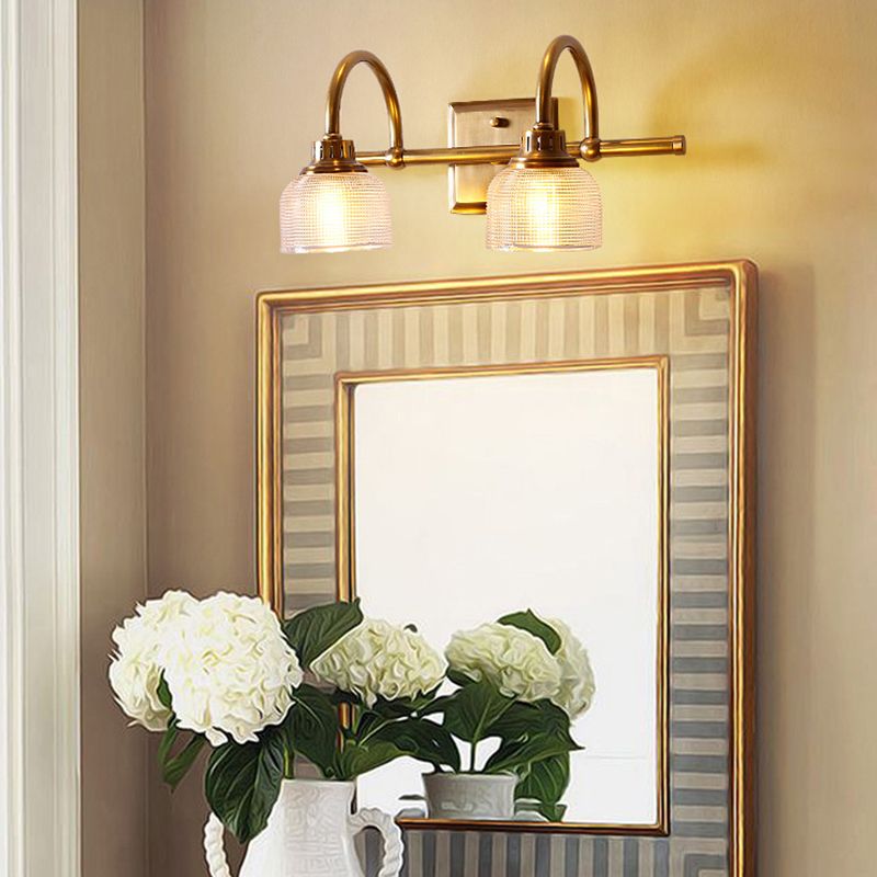 Valerio Vintage LED Wandlamp Komvormig Gouden Slaap/Woonkamer Metaal/Glass