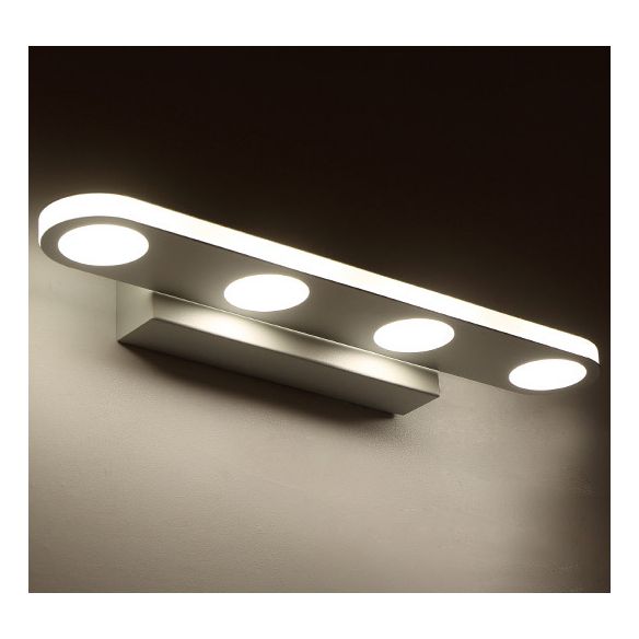 Leigh Moderne Elliptische LED Wandlamp Metaal/Acryl Wit Slaap/Woon/Badkamer