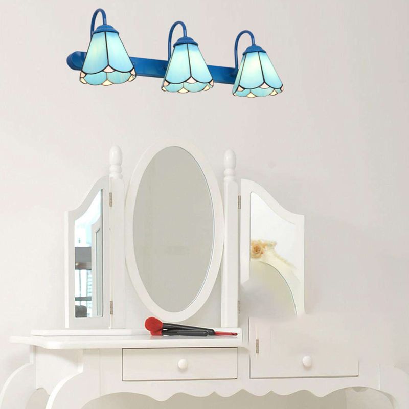 Sirena Vintage Bloemvormige Slaapkamer Wandlampen Metaal Glas