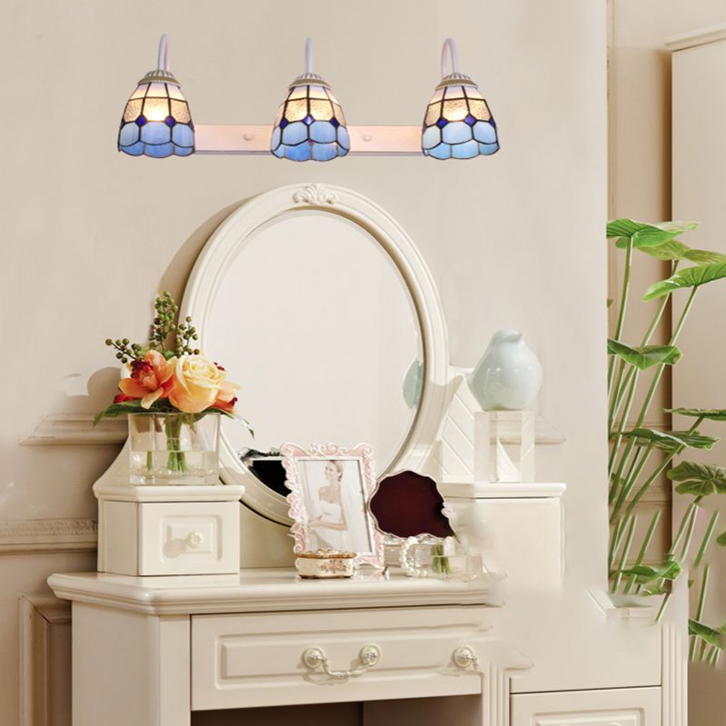 Sirena Vintage Bloemvormige Slaapkamer Wandlampen Metaal Glas