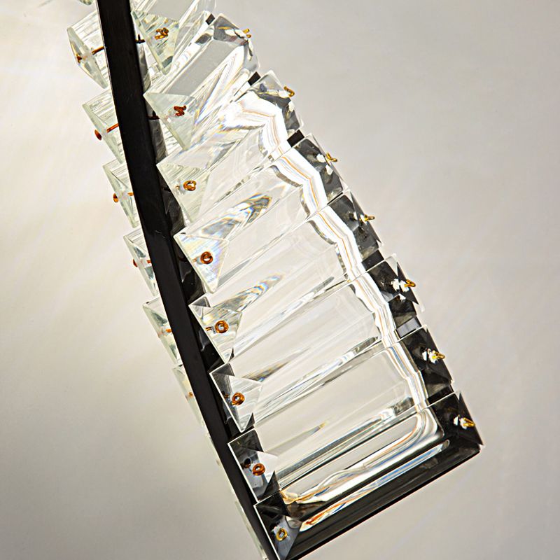 Kristy Design LED Wandlamp Metaal/Crystal Zwart/Goud Slaap/Woon/Badkamer