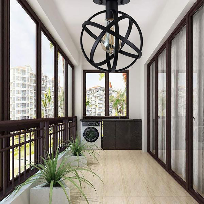 Herbert Retro Design LED Hanglamp Zwart Glas Metaal Woonkamer Keuken
