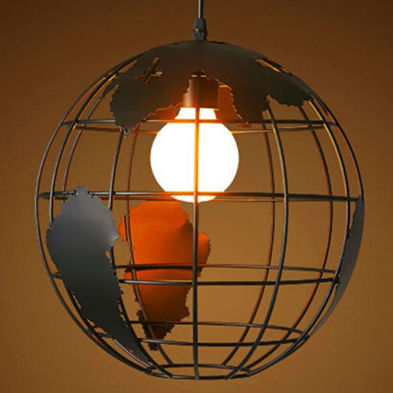 Sterling Industriele LED Hanglamp Zwart/Wit Metaal Eettafel Woonkamer