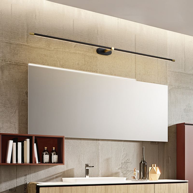 Leigh Moderne Lineair Badkamer Wandlamp Zwart Goud Wit Metaal Woonkamer