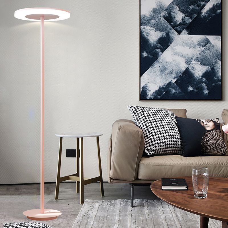 Morandi Moderne Design LED Vloerlamp Multi Kleur Metalen Schijf Slaapkamer/Woonkamer
