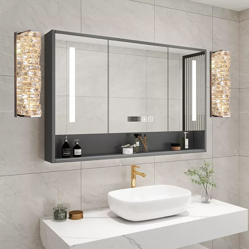 Kristy Moderne Kubusvormig LED Wandlamp Metaal/Crystal Goud/Chroom Woonkamer
