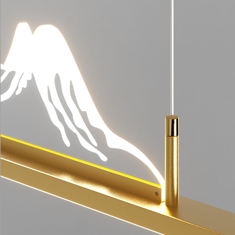 Louise Designer Moderne  Hanglamp Zwart/ Goud Metaal/Acryl Slaapkamer