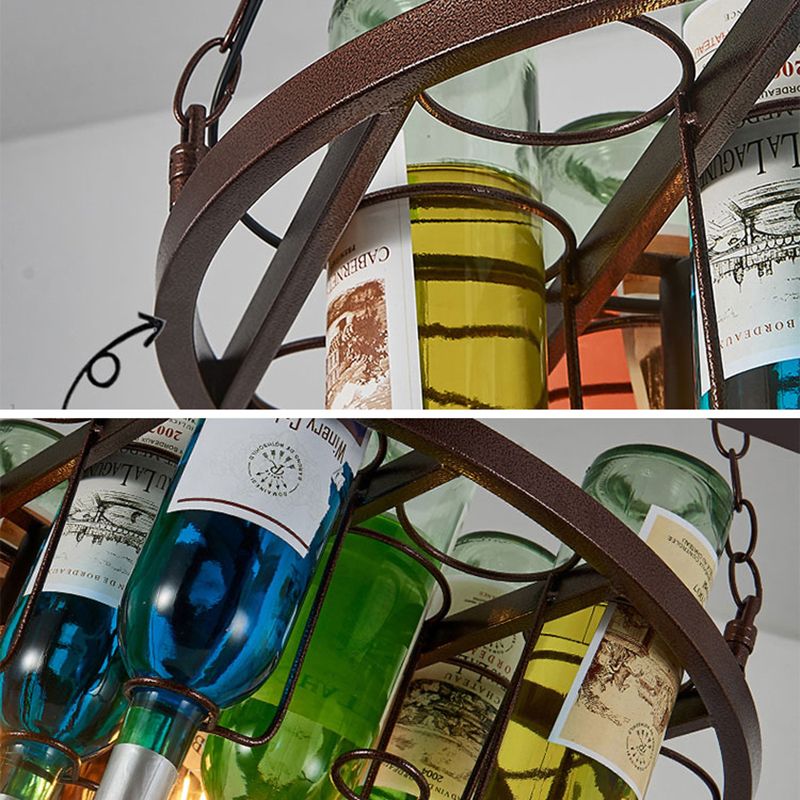 Hailie Vintage Design LED Hanglamp Metaal Glas Slaapkamer Woonkamer