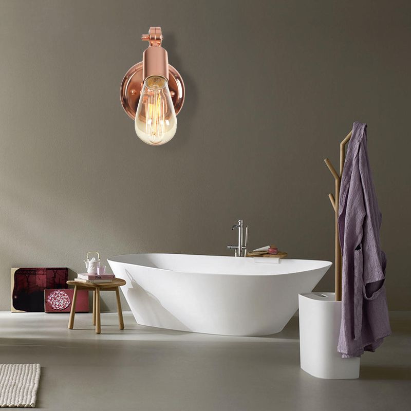 Valerio Wall Lamp Bulb Wooden Adjustable Makeup Gold, Living Room