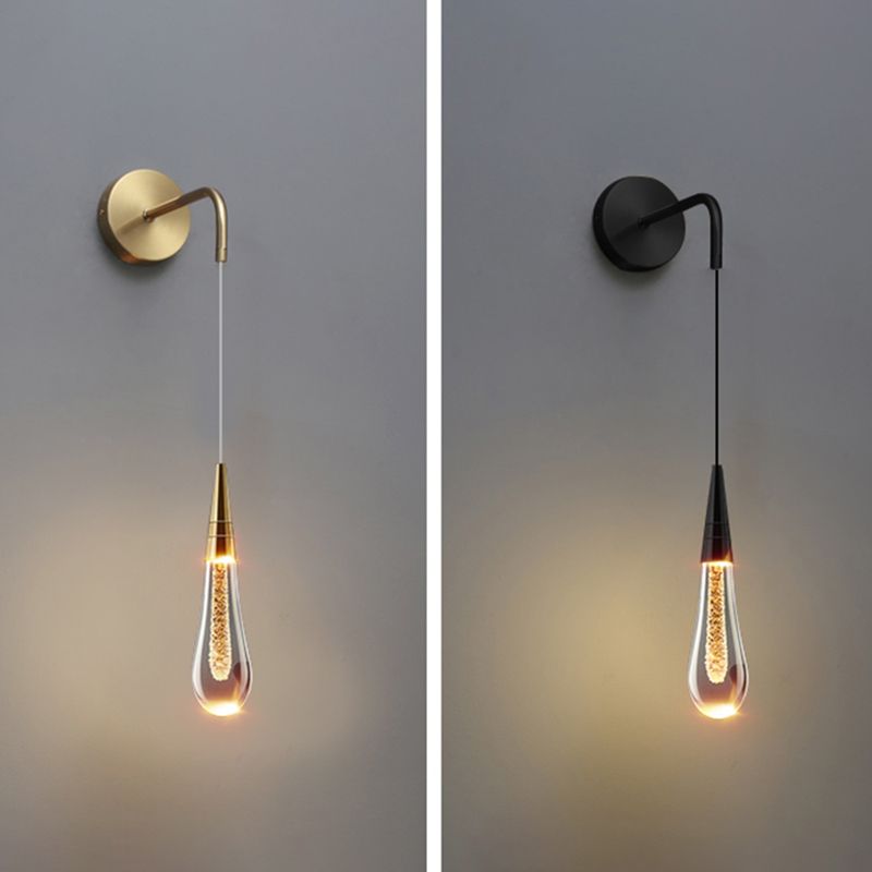 Marilyn Kleine Vintage LED Wandlamp Zwart Goud Metaal Slaapkamer
