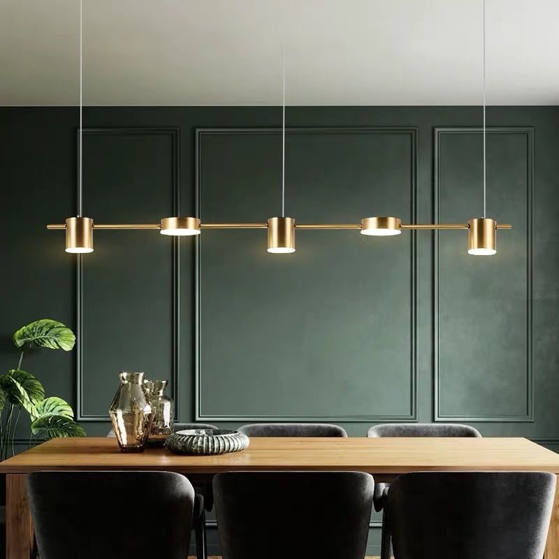 Leigh Moderne LED Hanglampen Metaal Zwart/Goud Woonkamer Keuken