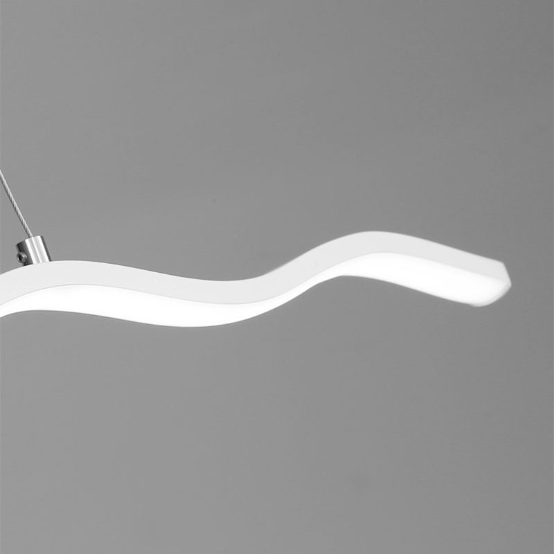 Louise Design Golflijn LED Hanglamp Zwart/WitMetaal Slaap/Eet/Woonkamer