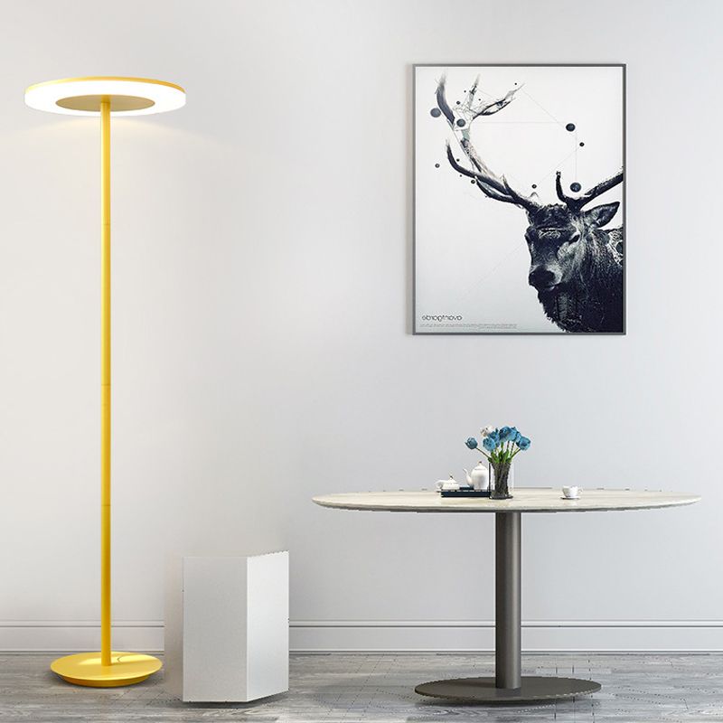 Morandi Moderne Design LED Vloerlamp Multi Kleur Metalen Schijf Slaapkamer/Woonkamer