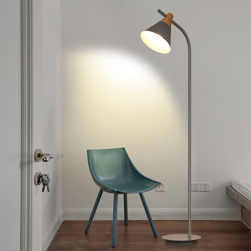 Morandi Moderne Design Vloerlamp Grijs/Roze/Geel Metaal Slaapkamer/Woonkamer
