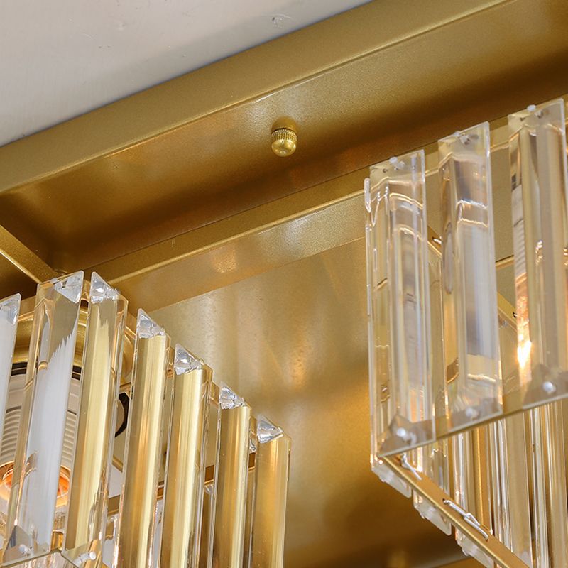 Kristy Moderne LED Plafondlamp Zwart Goud Glas Metaal Slaapkamer Woonkamer