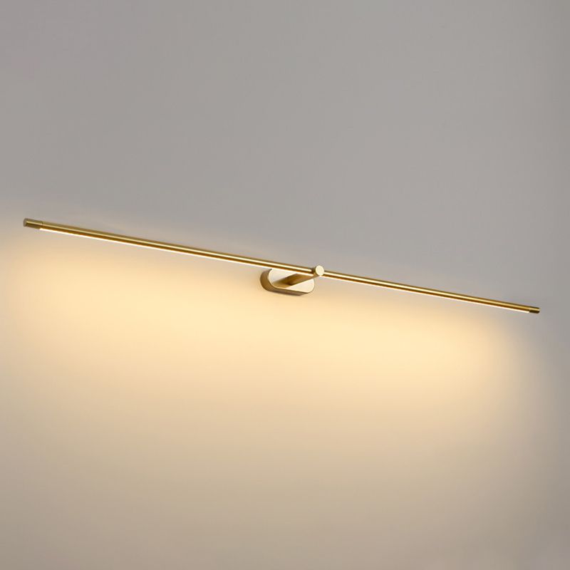 Leigh Moderne Lineair Badkamer Wandlamp Zwart Goud Wit Metaal Woonkamer