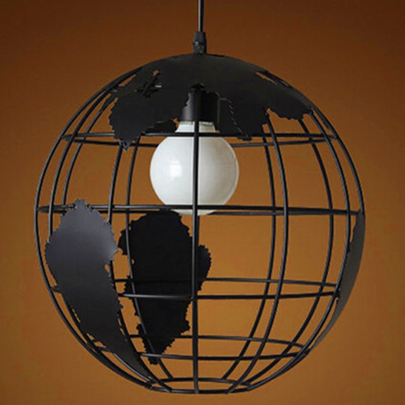 Sterling Industriele LED Hanglamp Zwart/Wit Metaal Eettafel Woonkamer