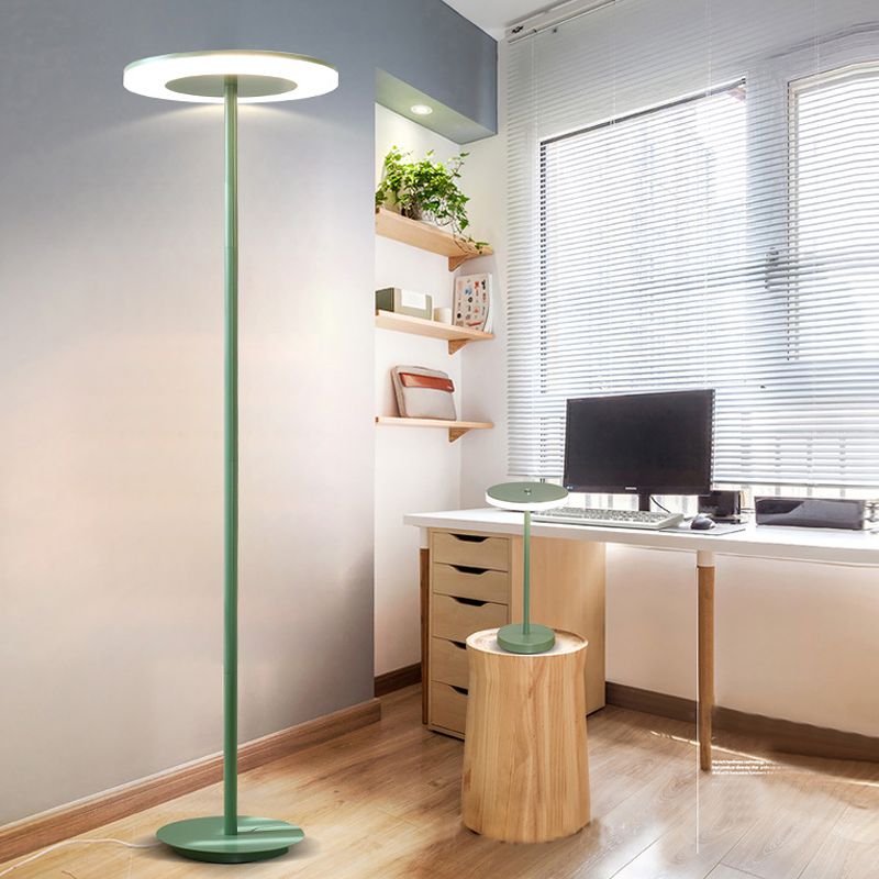 Morandi Moderne Design LED Vloerlamp Multi Kleur Metalen Schijf Slaapkamer/Woonkamer
