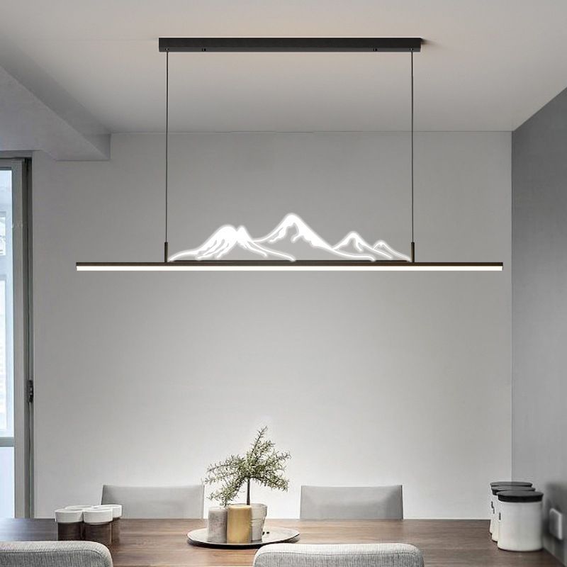 Louise Designer Moderne  Hanglamp Zwart/ Goud Metaal/Acryl Slaapkamer