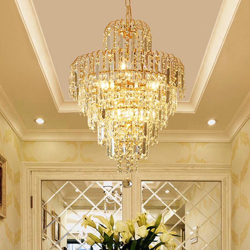 Marilyn Vintage Design Luxe LED Kroonluchter Crystal Goud Woonkamer