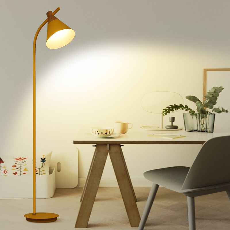 Morandi Moderne Design Vloerlamp Grijs/Roze/Geel Metaal Slaapkamer/Woonkamer