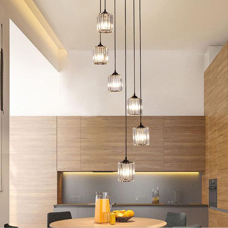 Kristy Moderne Design LED Kroonluchter Glas Metaal Woonkamer