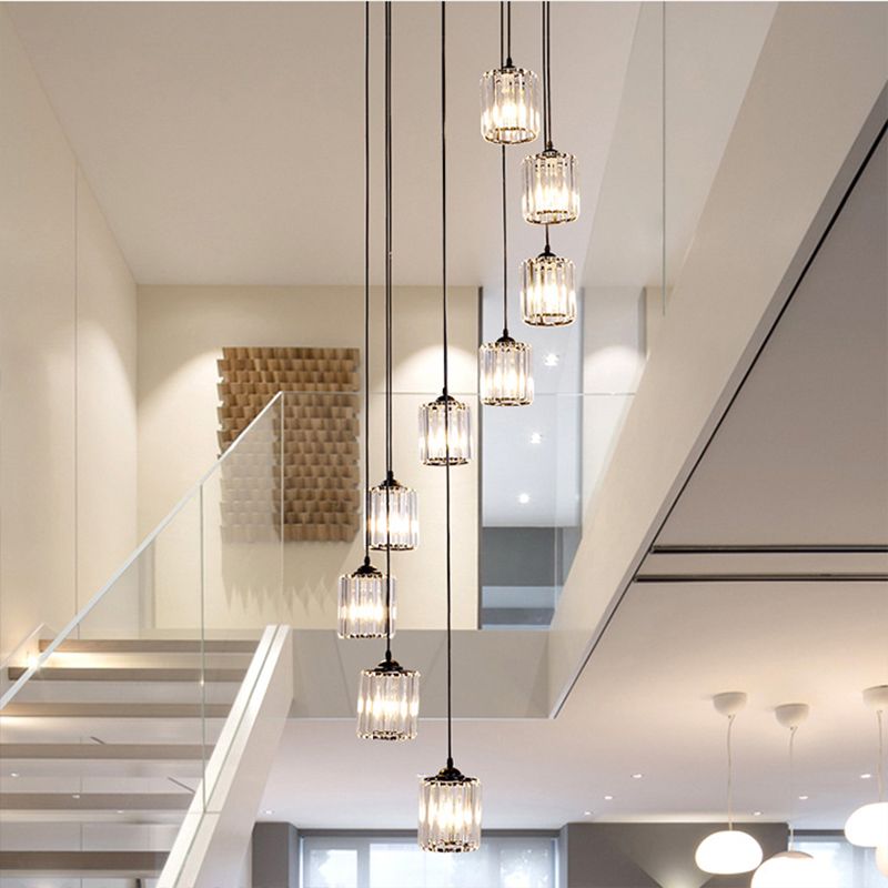 Kristy Moderne Design LED Kroonluchter Glas Metaal Woonkamer
