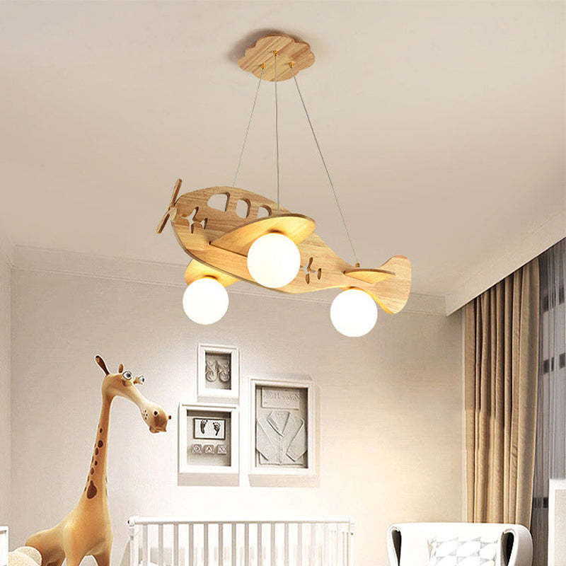 Minori Kleine LED Hanglampen Metaal Hout Slaapkamer Woonkamer