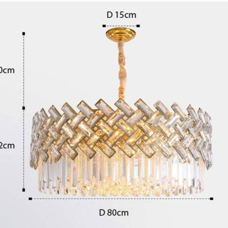 Marilyn Design LED Hanglamp Metaal/Kristal Slaapkamer/Woonkamer/Eetkamer