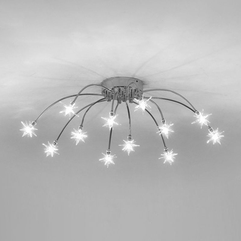 Madina Moderne Design LED Plafondlamp Metaal Glas Woonkamer Keuken