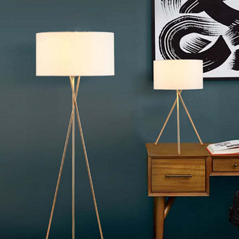 Valerio Ronde LED Tafellampen Vloerlampen Metaal Stof Woonkamer