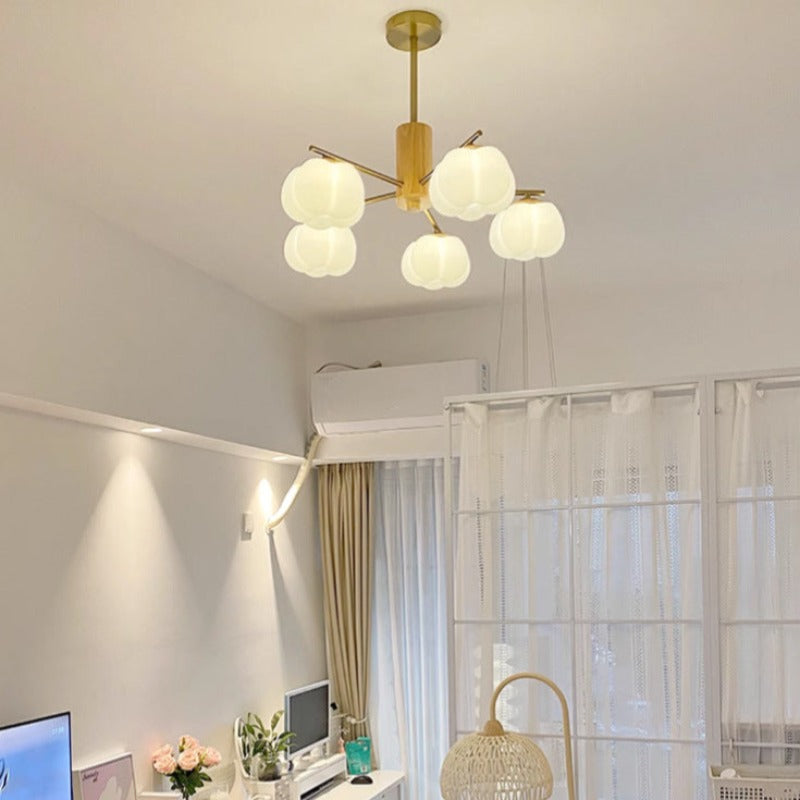 Lily Creatief LED Metaal Hout Kroonluchters Woonkamer Slaapkamer