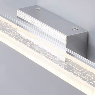 Leigh Moderne Rechthoekig LED Wandlamp Metaal/Acryl Silver Slaap/Woon/Badkamer