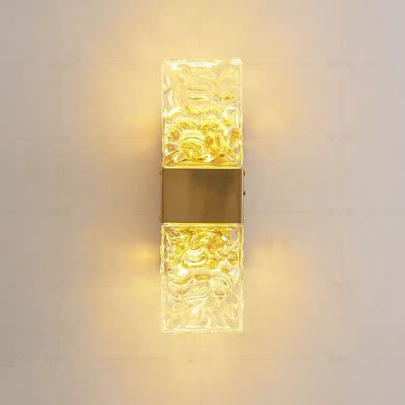 Kajetan Moderne LED Wandlamp Metaal/Acryl Goud/Transparant Slaap/Woon/Badkamer