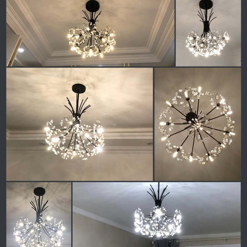 Lily Moderne Luxe LED Kroonluchters Zwart/Goud Woonkamer Eetkamer